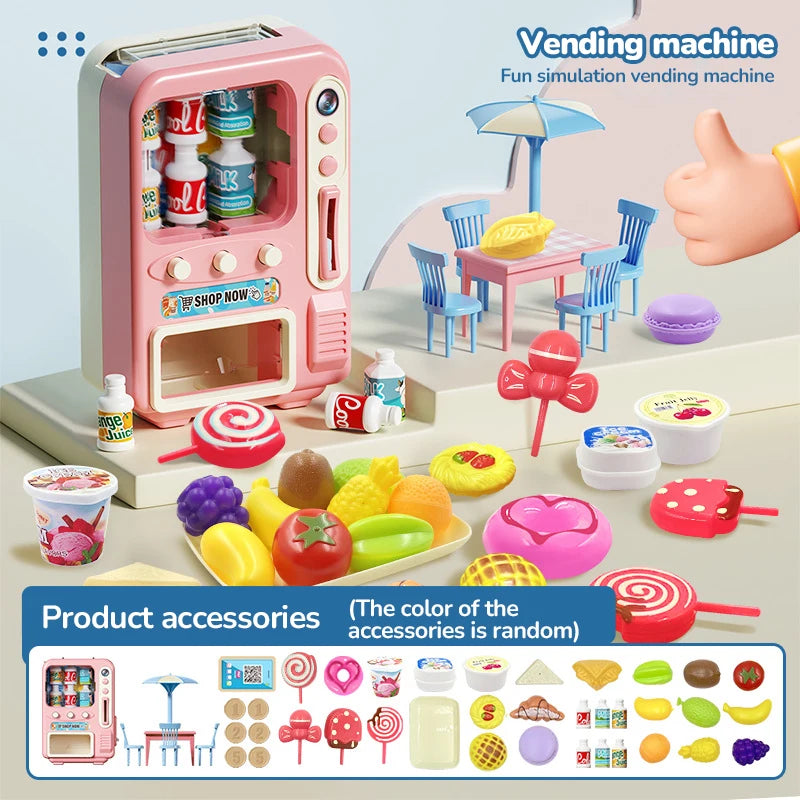 Kids Pretend Play House Simulation Kitchen Appliances Playset Juicer Mixer Vacuum Toaster Set Household Educational Toys Xmas