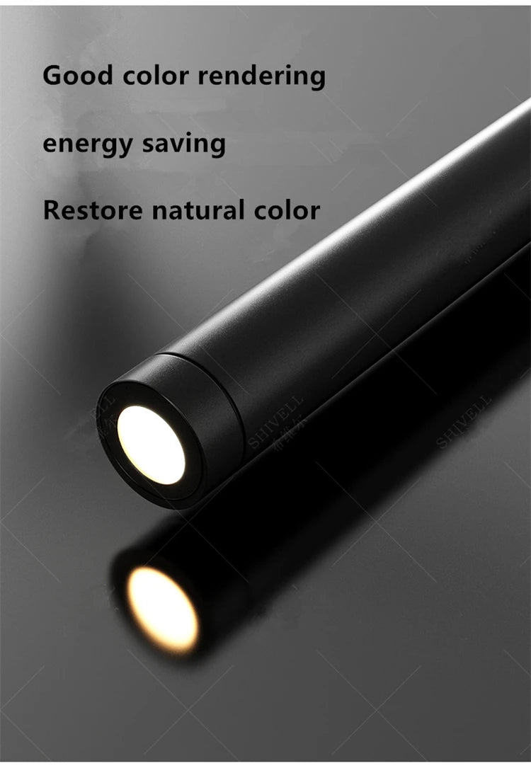 Wall lamp Bedroom bedside lamp Spot lamp Modern simple LED living room TV background wall Eye-protection bedside pendant lamp