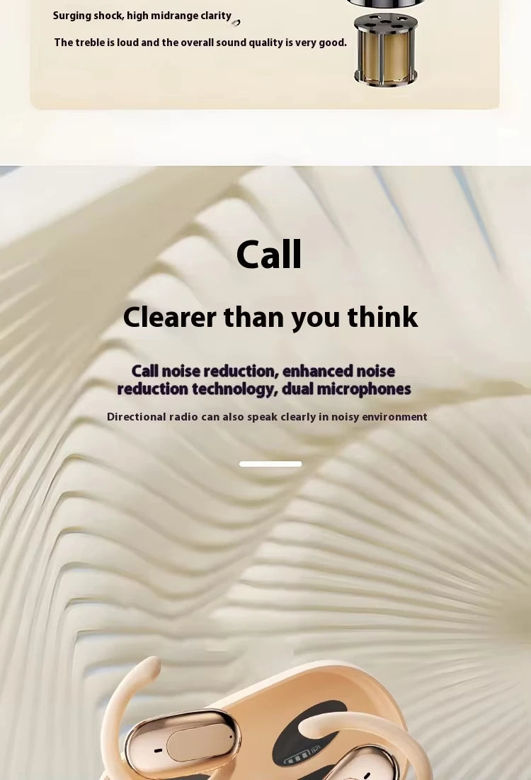 Bluetooth5.4 Sports Headset Wireless Ear-Hanging Headphone Touch With Microphone Game Earphone HD Stereo For smart Phone Headset