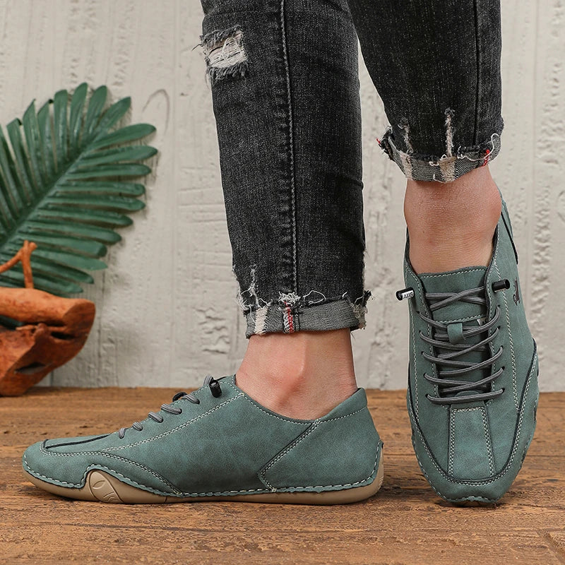 أحذية رياضية خارجية للرجال - تصميم عصري وخفيف الوزن وجيد التهوية مناسب للأحذية المسطحة غير الرسمية للنساء في أي مناسبة