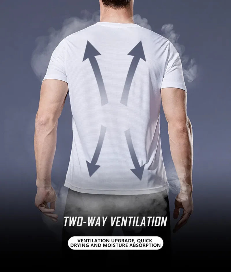 Summer Short-sleeved Sports Shirts, Multi-color Outdoor Fitness Clothing, Men's 3D T-shirts, Running Breathable Quick-drying Top