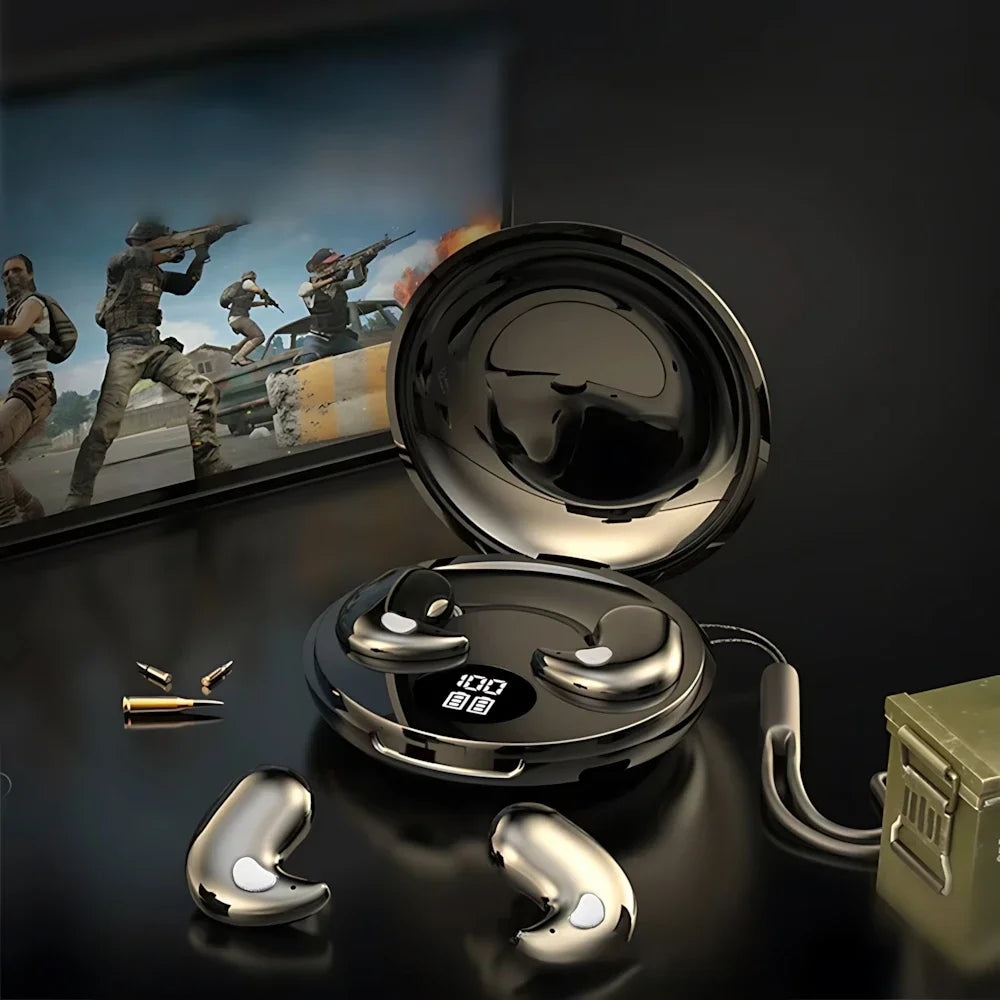 سماعات أذن لاسلكية B13 مزودة بتقنية البلوتوث 5.3 مع تحكم باللمس مريح للارتداء لجميع الهواتف المحمولة