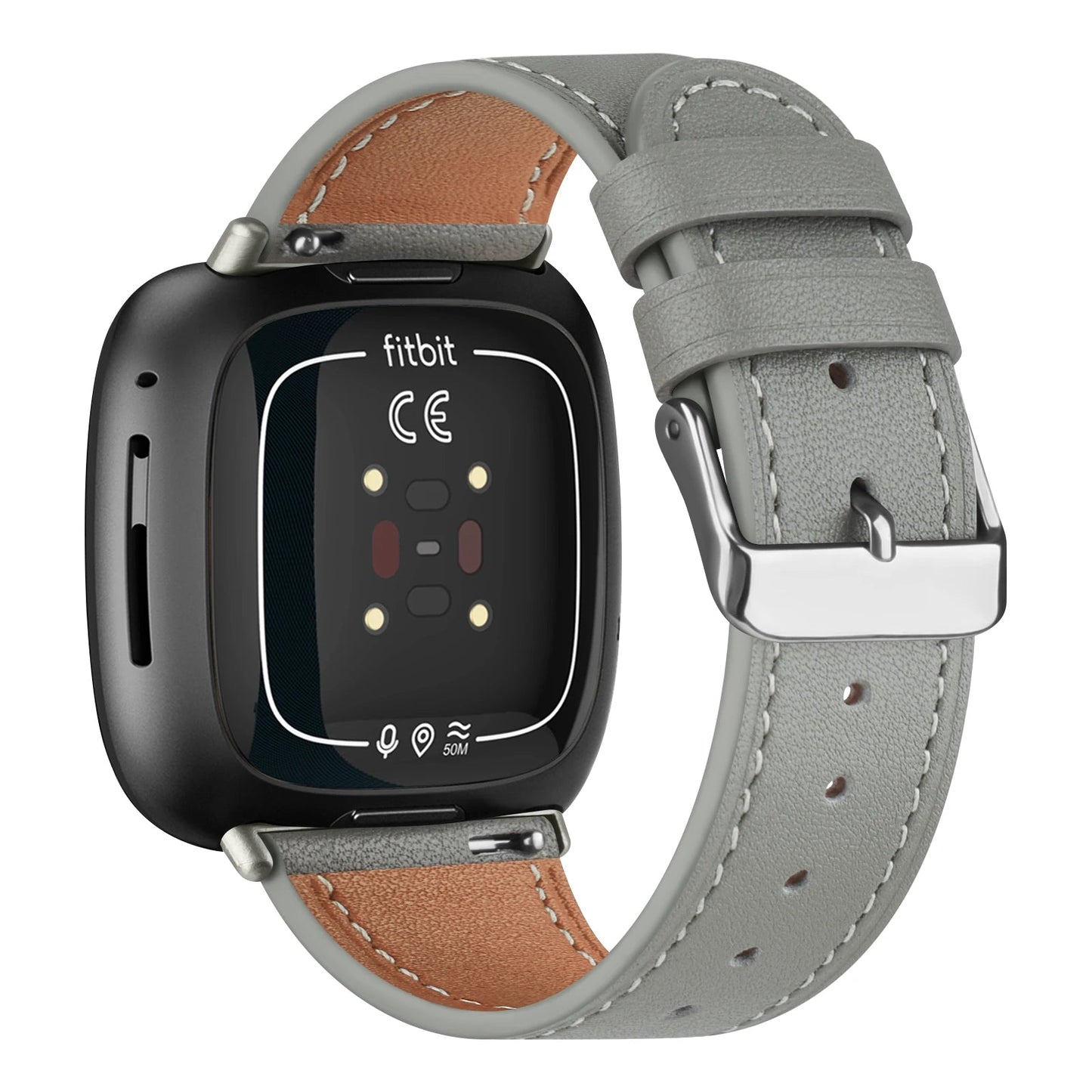 Genuine Leather Band For Fitbit Versa 3/Versa 4 Strap Bracelet For Fitbit Sense/Sense 2 Watch Band Adjustable Wristband SwiftNest