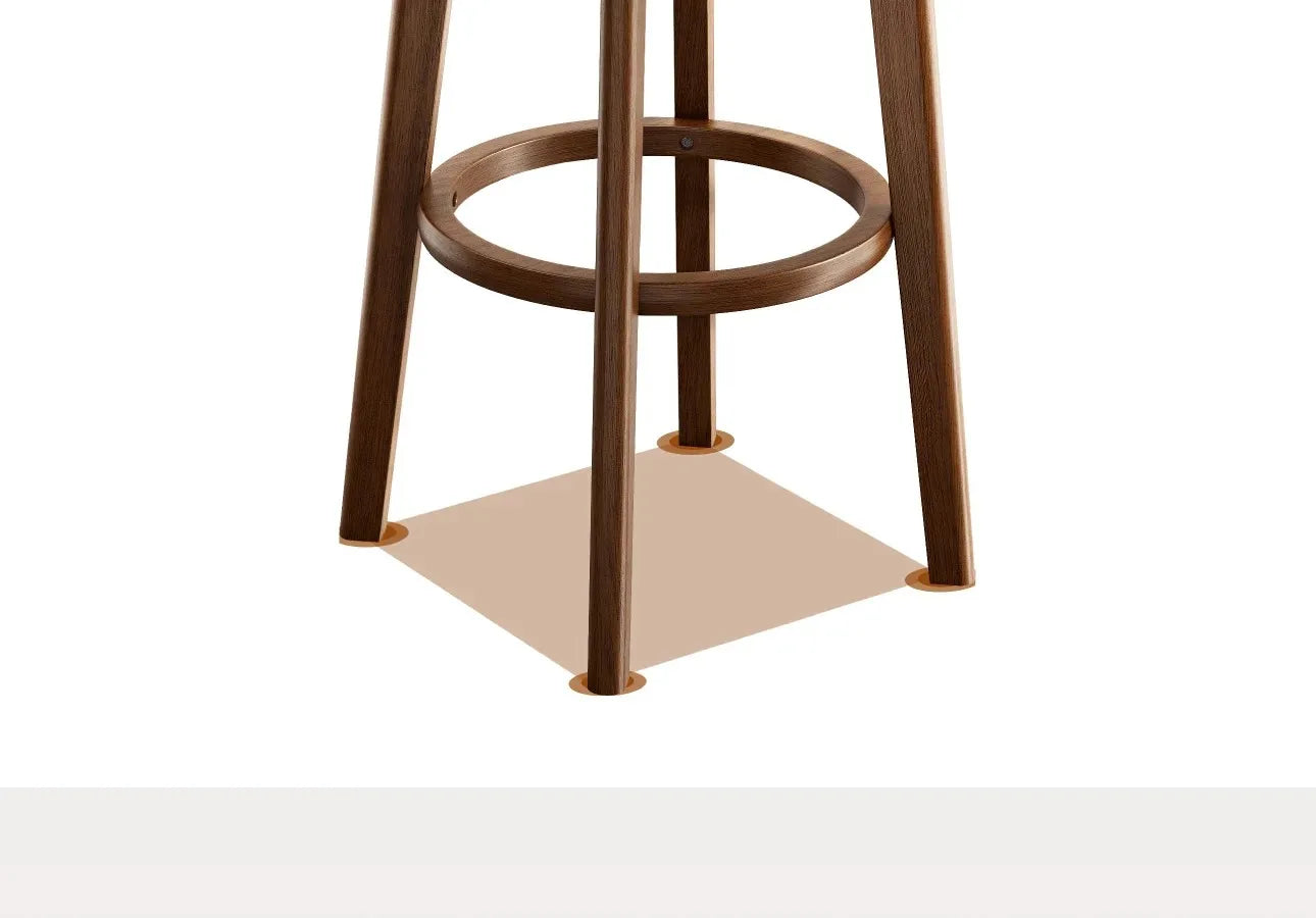 Wooden Bar Stool Modern Dining Room Office Stool Luxury Chaises for Nordic Interior Decoration Luxury Wooden Dining Stool