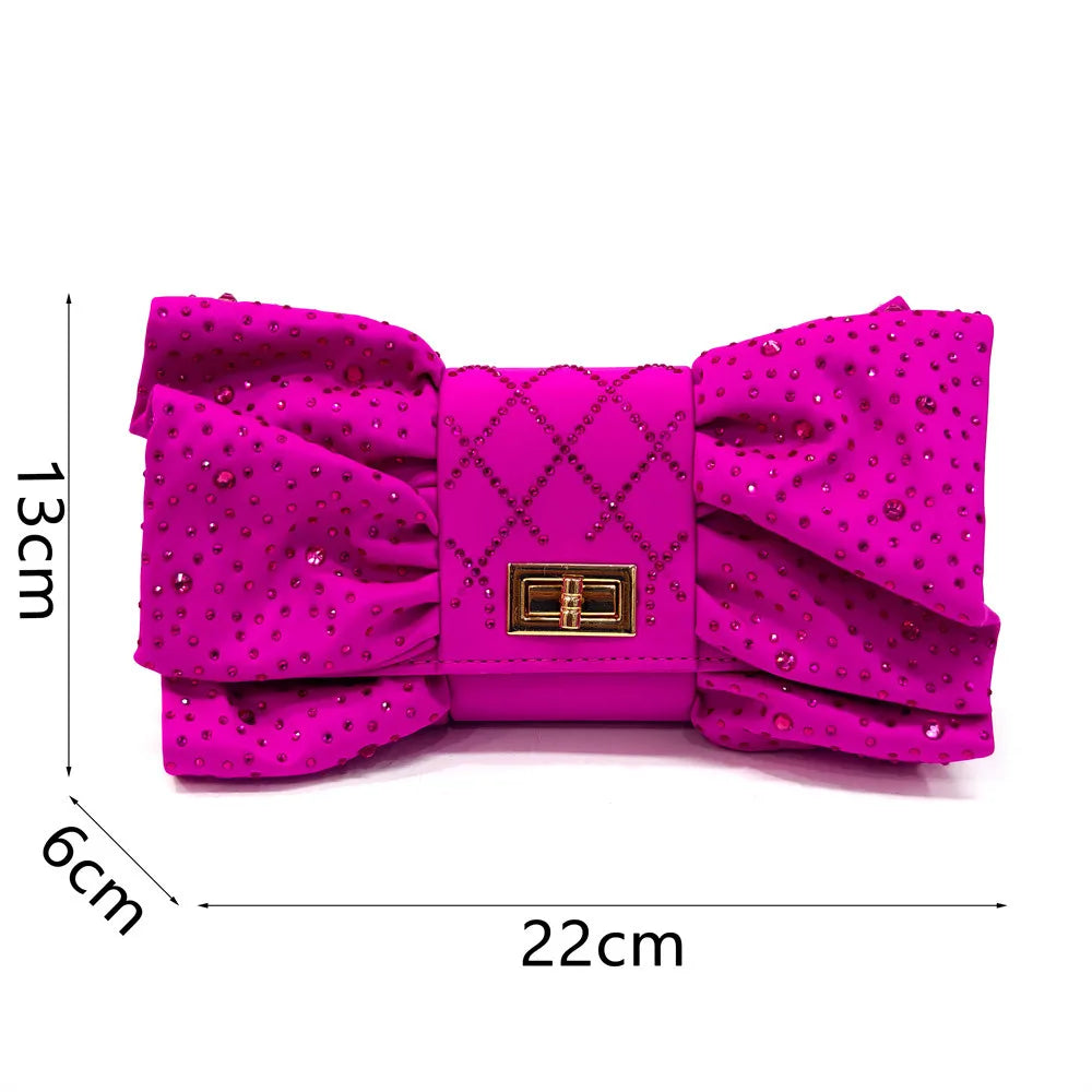 Latest Women Italian Shoes and Matching Bags Decorated with Rhinestone Elegant Pointed Toe Wedding Shoes Bride