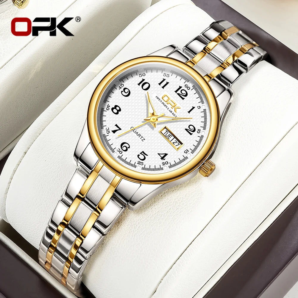 OPK 8110 Watch For Women Quartz Watch Waterproof Classic Luxury Brand Ladies Watch Stainless Steel Strap Watches Reloj Mujer SwiftNest