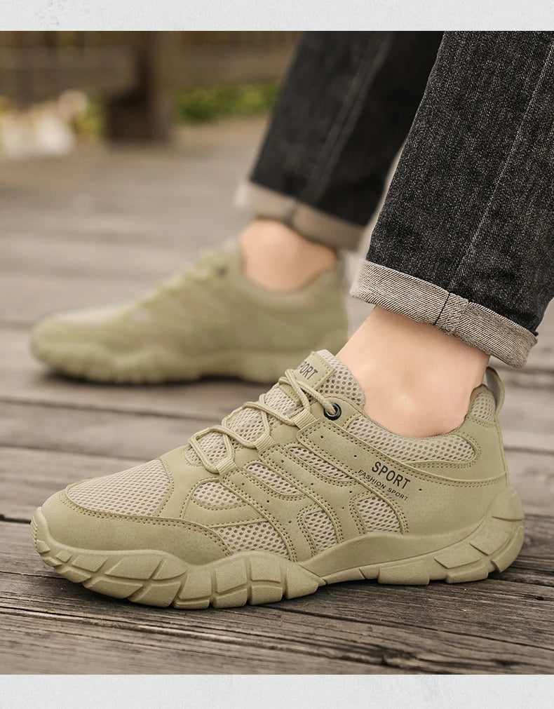 Men's sports shoes new casual fashion summer light comfortable soft sole outdoor height increasing anti slip casual sports shoes