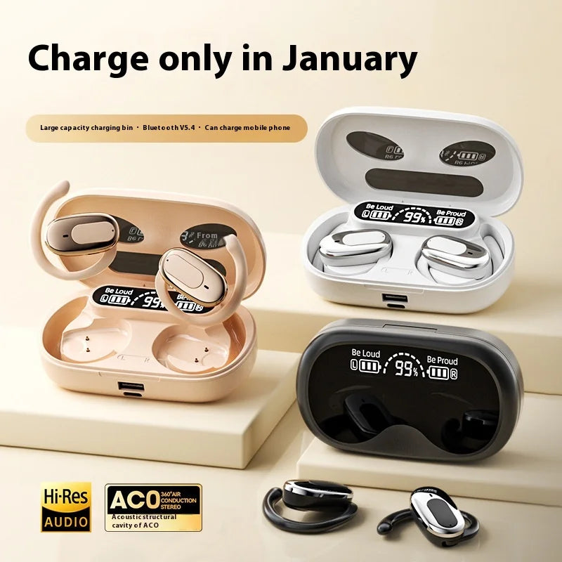 Bluetooth5.4 Sports Headset Wireless Ear-Hanging Headphone Touch With Microphone Game Earphone HD Stereo For smart Phone Headset