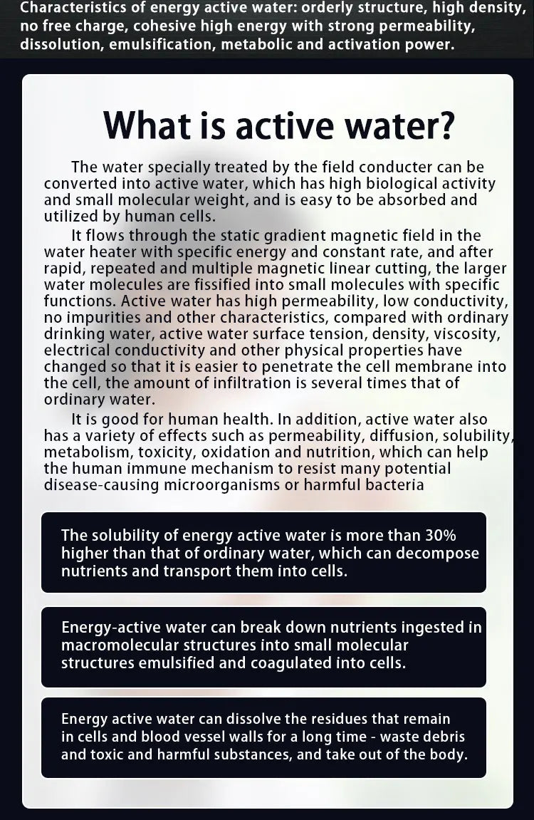 Newest Iteracare Advanced Health Water Machine Home Use 5 Modes Terahertz 2.0 Polymer Energy Detector Tester for Wellness