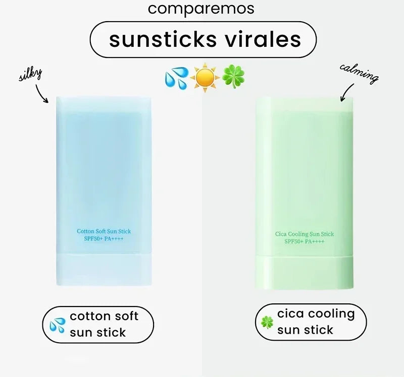 Korea Skin Care Tocobo Cotton Soft Sun Stick SPF 50+ Water Sense Essence Sunscreen Oil Control Refreshing Non-greasy Moisturise