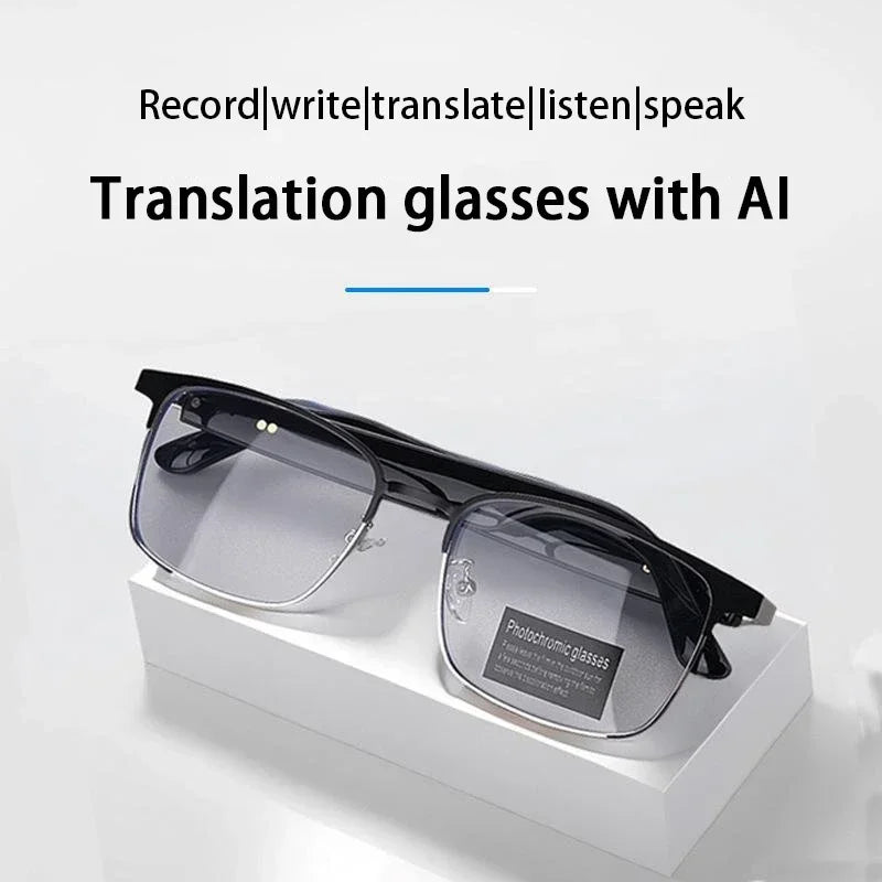 High-Tech AI Smart Glasses Translation 144Languages Real-time Wireless Bluetooth Headset For Simultaneous Interpretation