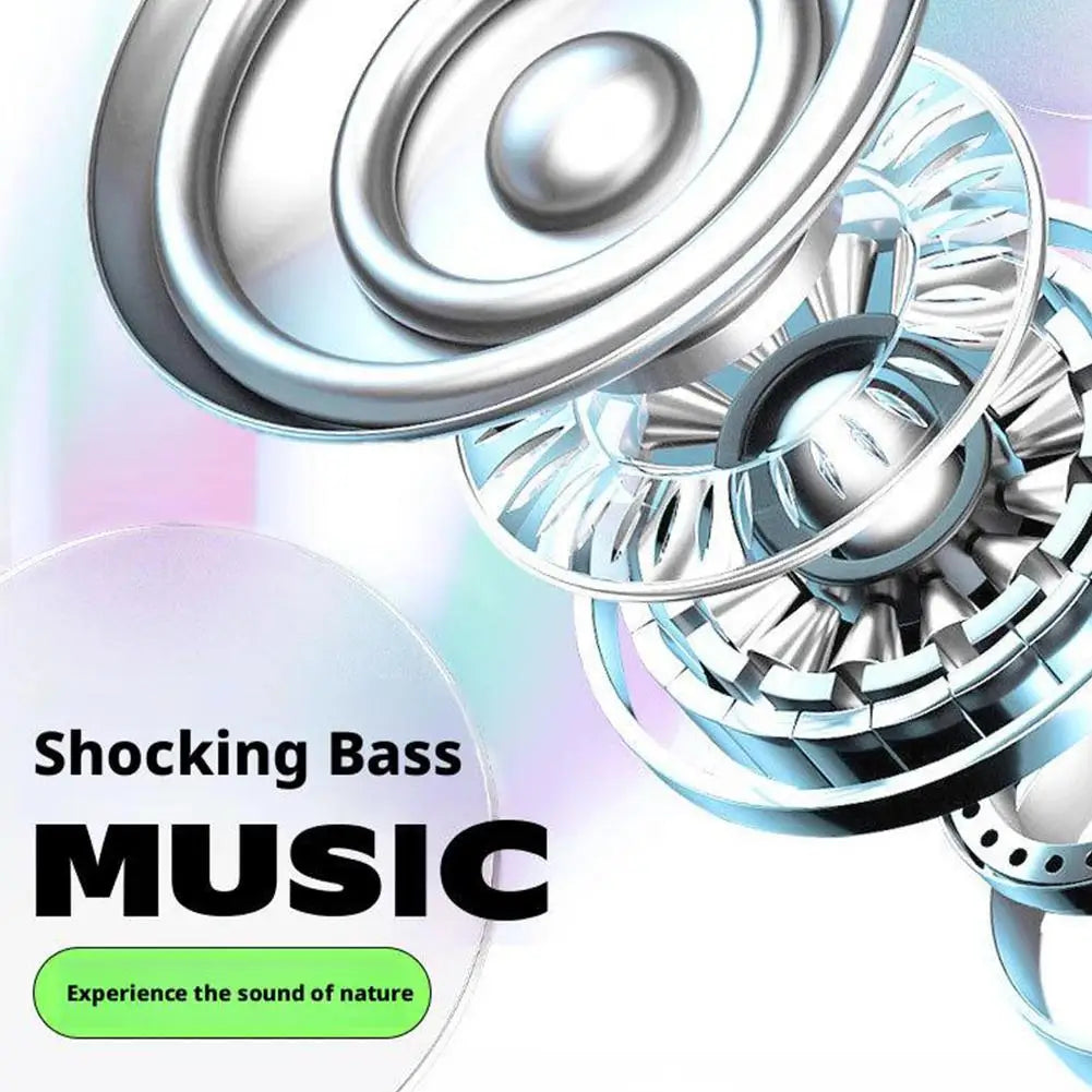 مكبر صوت محمول بتقنية البلوتوث - صوت محيطي عالي الدقة بزاوية 360 درجة، جهير قوي، صوت ثلاثي الأبعاد، إمكانية الاقتران، أحدث إصدار من تقنية البلوتوث 5.4، فكرة هدية مثالية