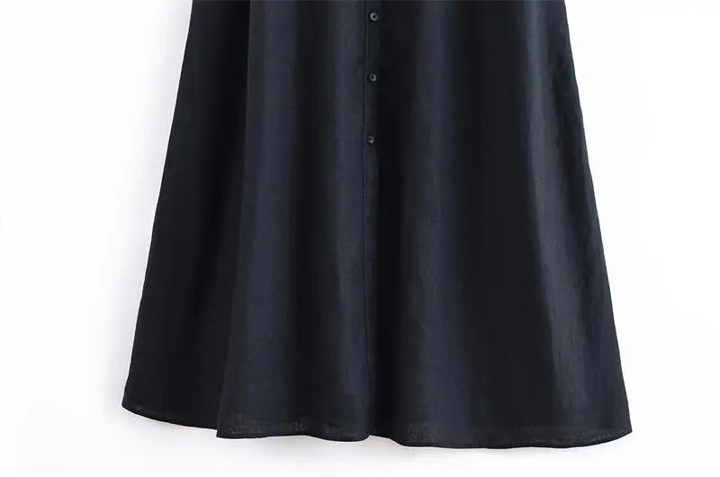 Women's 2025 New Dresses Summer Chic Elegant Loose Hanging Neck Long Dress Women's Holiday Street Fashion Youth Dress