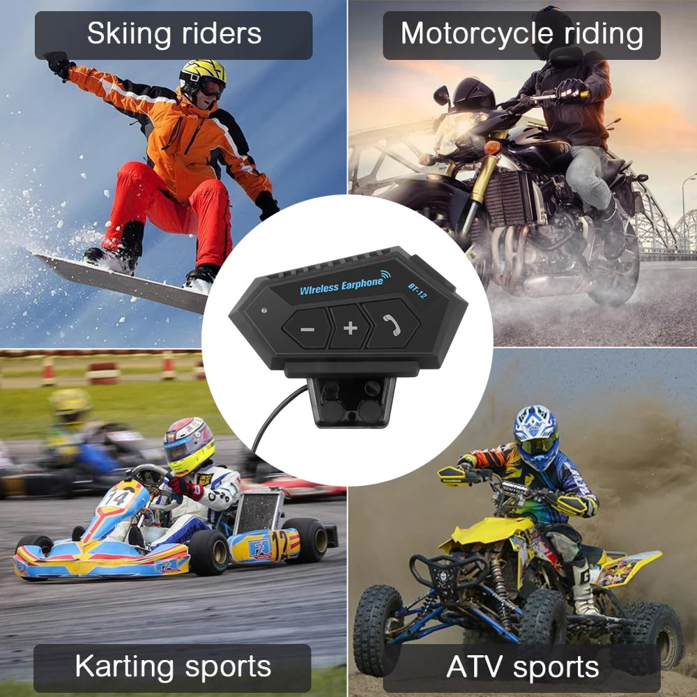 Motorcycle Helmet Headset Bluetooth 5.0 Headphone Wireless Earphones Motor Headset Bike Earphone Handsfree Stereo Earbud
