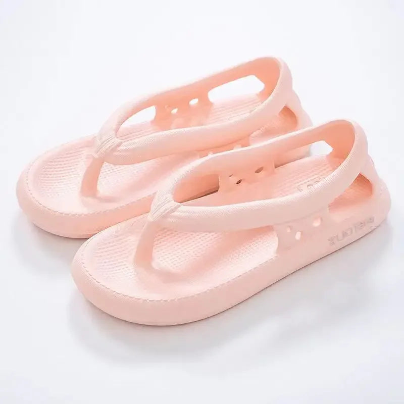 high-heeled sandals Flip-flops, men and women can wear anti-skid wear-resistant jacketed thick slippers in summer 2023