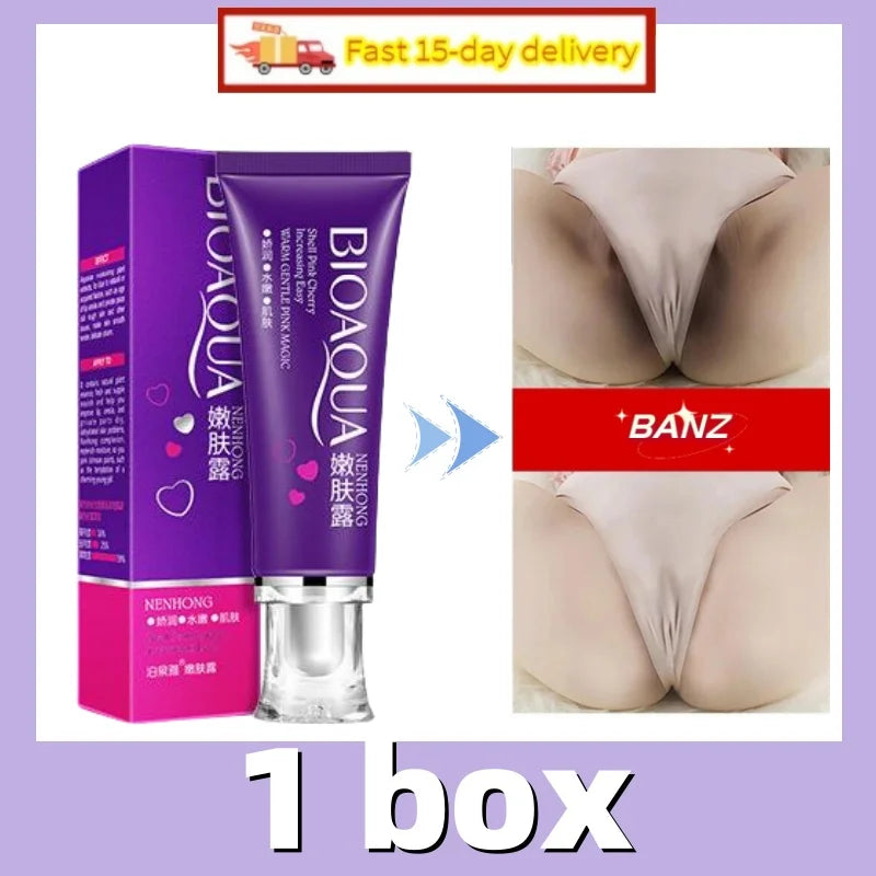 كريم تبييض المناطق الحساسة للجسم، مصل الجسم الوردي، تفتيح الميلانين، تحت الإبطين، الوركين، الفخذين الداخليين، تفتيح وإصلاح العناية بالأجزاء الخاصة