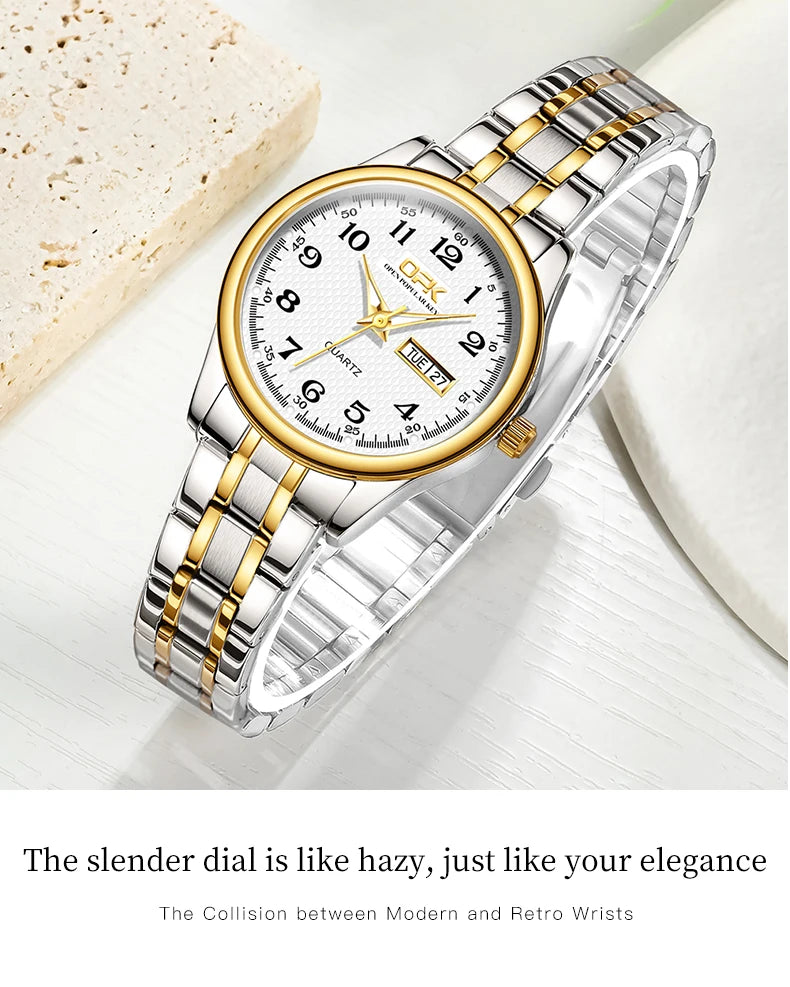 OPK 8110 Watch For Women Quartz Watch Waterproof Classic Luxury Brand Ladies Watch Stainless Steel Strap Watches Reloj Mujer SwiftNest
