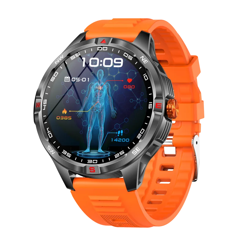 Outdoor Sports Smart Watch Men 1100mAh Large Battery Bluetooth Call 100+ Sports Modes Compass Waterproof Health Sport SmartWatch