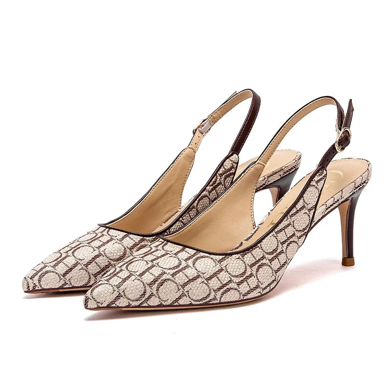 2024 Heels CHCH Women's 7cm High Heels Ankle Strap Heeled Sandals Wedding Party Dress Shoes