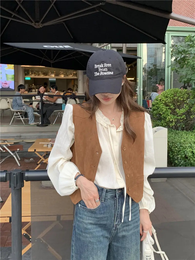 سترات أنيقة للنساء، معطف ربيعي وخريفي، مناسب لجميع المناسبات، كاجوال، موضة كورية، أناقة هاراجوكو، ملابس الشارع، أناقة نسائية