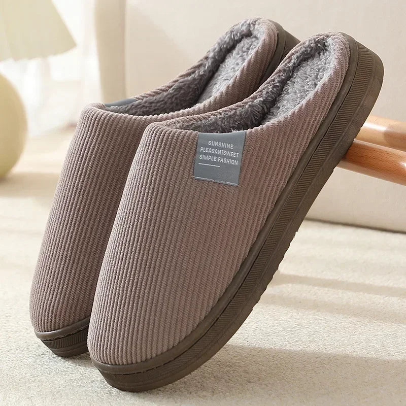 Classic Fuzzy Home Slipper Women Winter Warm Fur Plush Non Slip Indoor Female House Room Shoe Man male Lazy Footwear Bedroom