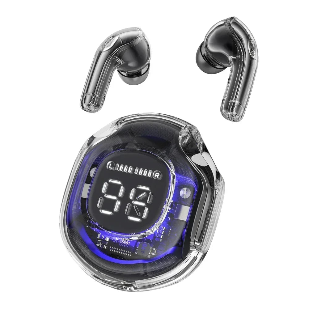 Wireless Bluetooth Headset Wireless Bluetooth Headphones LED Power Digital Display Stereo Wireless Earphones for smartphones