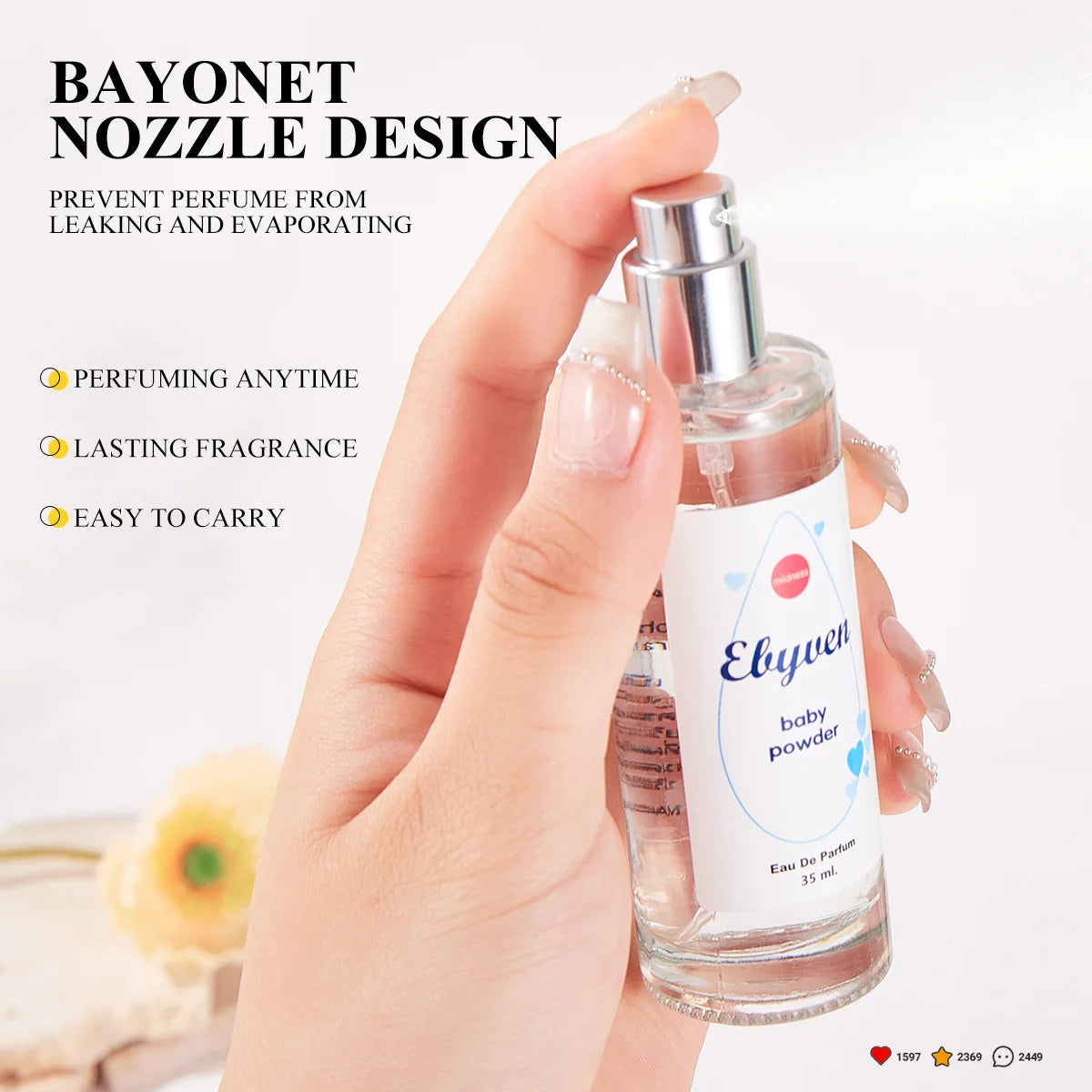 35ML Women Perfume High Quality Fresh Light Fragrance Girl Oil Pheromones Perfume Attracts The Opposite Sex Lasting Fragrance SwiftNest