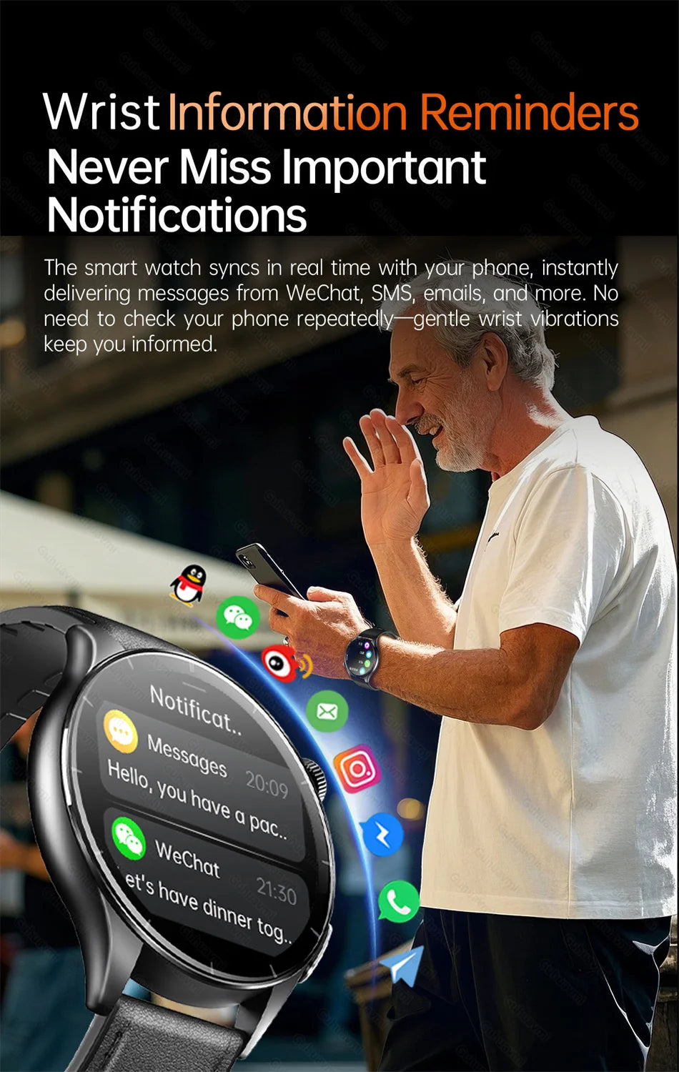 Sapphire 2025New Health managed Smart Watch Health measure Blood Fat Uric Acid Call ECG+PPG blood pressure Health Smartwatch IOS