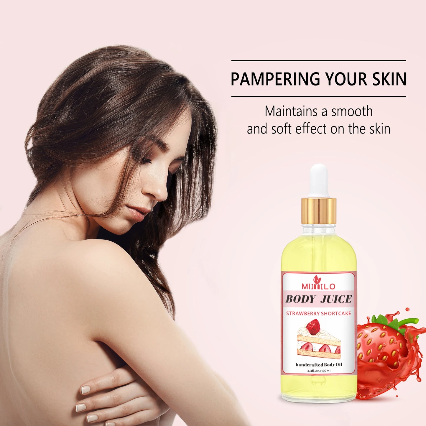 100ml Sweet Fragrance Body Oil Multiple Delightful Scents Moisturizing Nourishing Skin Care Lightweight Non Greasy Fast Absorbin