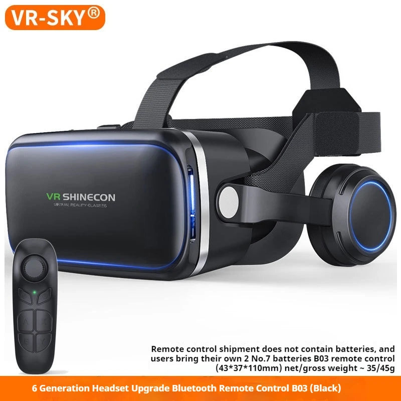 VR SHINECON G04EA 10.0 Virtual Reality Helmet 3D Glasses Casque For Smartphone Smart Phone Goggles Headset Video Game Binoculars