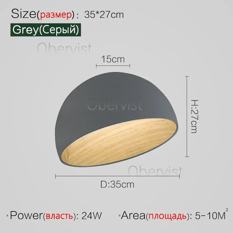 Bedroom Lamp Ceiling Lamp Creative Inclined Ceiling Room Light Personality Modern Minimalist Wood Grain Study Lamp Owner