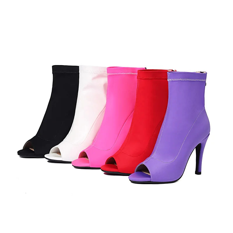 Sgesvier Women's Ladies Jazz Modern Dance Tango Dance Shoes Girls Prom Fashion StilettoHeel Boots Latin Dance Boots