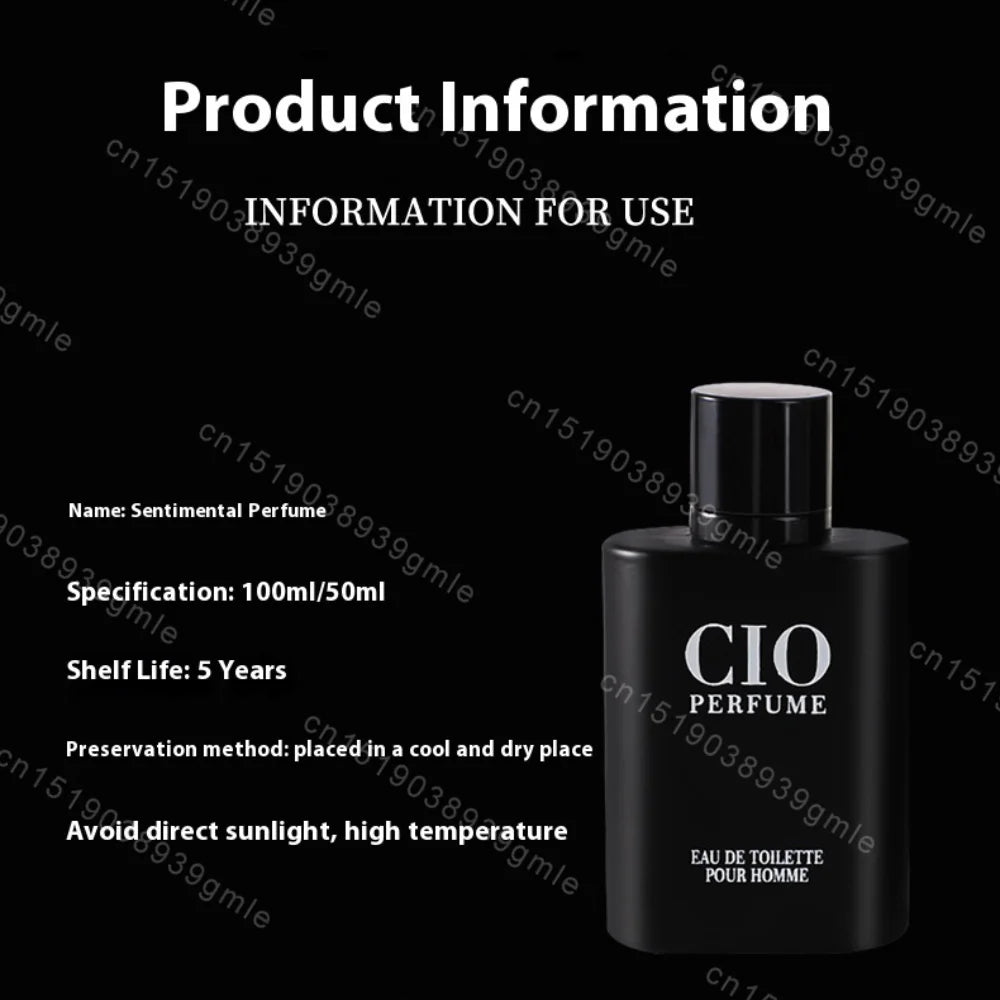 100ml Men's Pheromone Perfumes, Woody Long-Lasting Fragrances Cologne Spray, Charming Elegant Women's Eau De Toilette Cologne