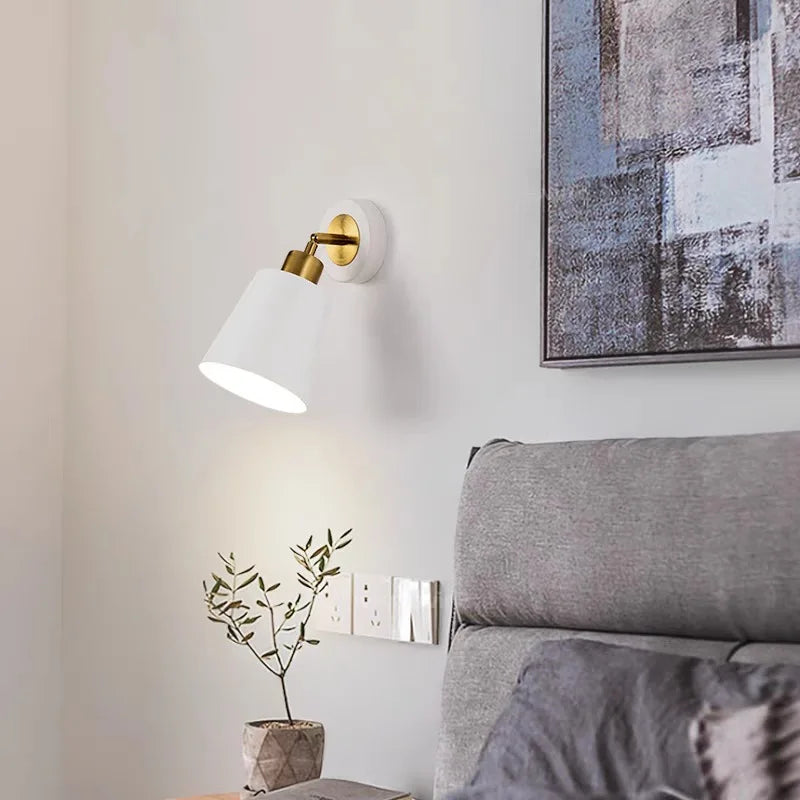 Modern Simple Bedroom Bedside Lamp Nordic Creative Living Room Background Wall lamp Aisle Porch Lamp Balcony Wall Lamp