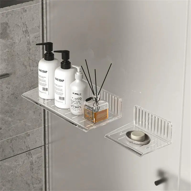 Bathroom Storage Rack Cosmetic Cotton Display Mirror Cabinet Storage Universal Storage Environmentally Friendly Material
