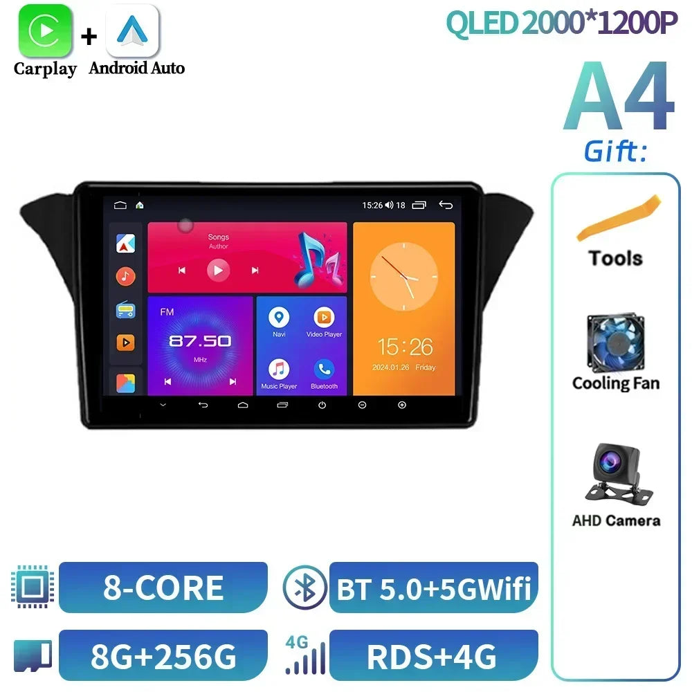 أندرويد 14 لهيونداي روهينز جينيسيس كوبيه 2012 نظام ملاحة متعدد الوسائط لاسلكي كار بلاي شاشة ستيريو راديو السيارة