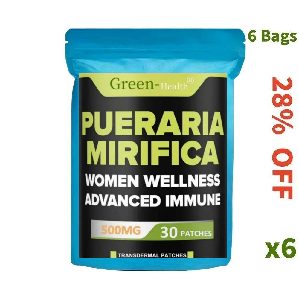 30 Patches Pueraria Mirifica Transdermal Patches Support Women's Wellness Naturally, Immune System & Energy