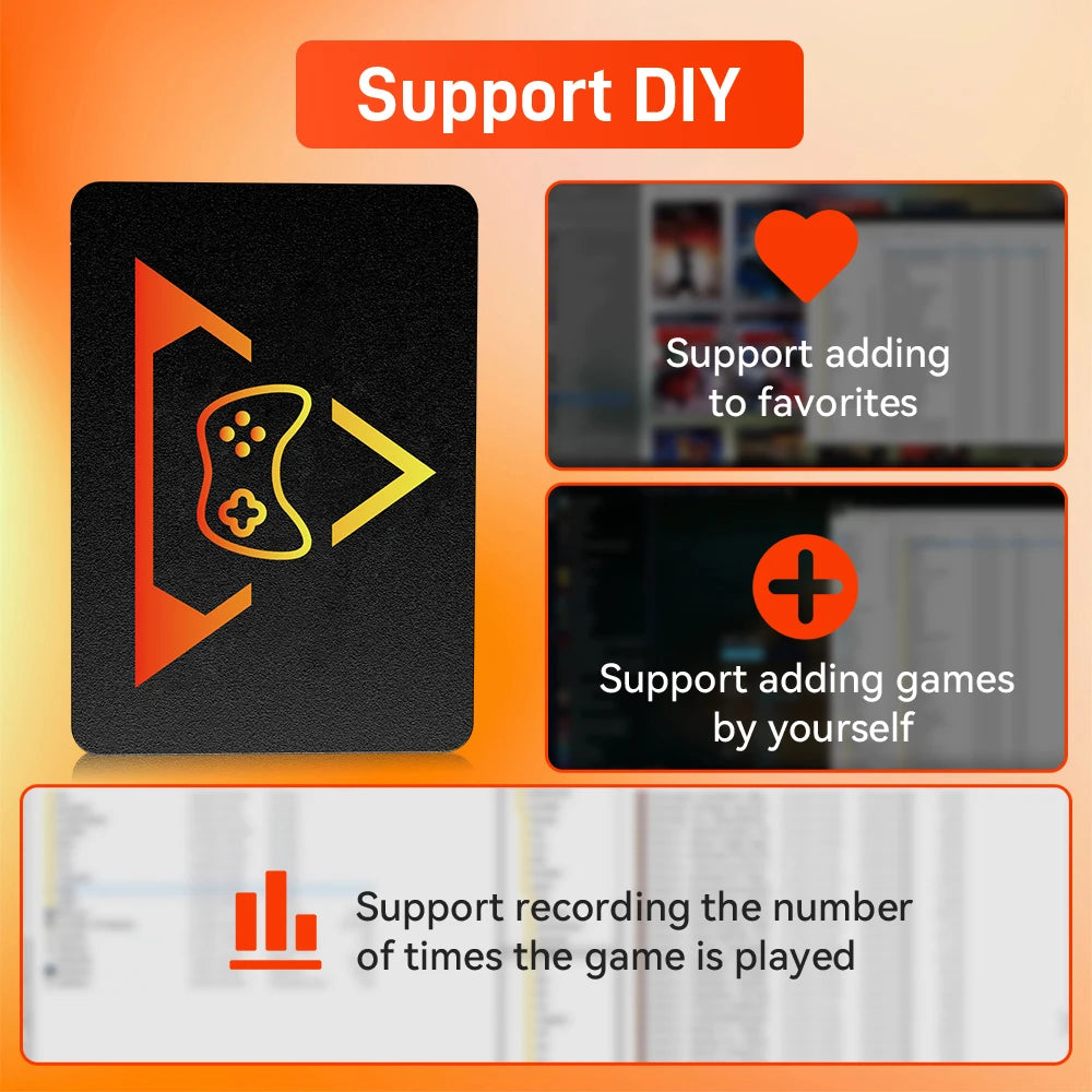 PlayZone 1TB Emulator Consoles Portable Retro Game SSD For PS5/PS4/PS3/Xbox/Switch/WII/WIIU Handheld Game HDD With 16000+ Games