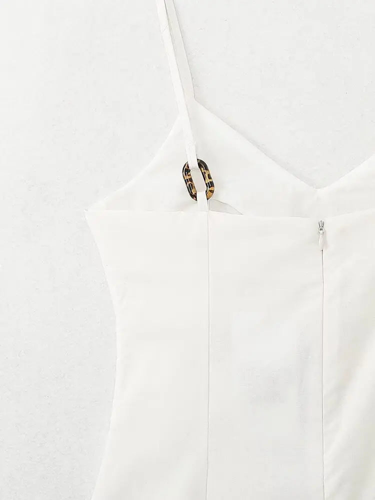 2025 Women's New Fashion European Style Elegant Pleated Lingerie Mid-Length Dress SwiftNest