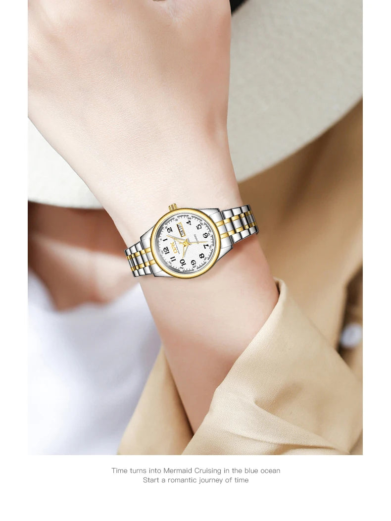OPK 8110 Watch For Women Quartz Watch Waterproof Classic Luxury Brand Ladies Watch Stainless Steel Strap Watches Reloj Mujer SwiftNest
