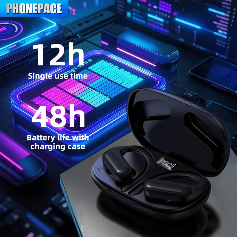 Wireless Bluetooth A520 Headset HD Sound Quality Stereo Universal Headset Touch Light Mini High Quality Earplugs Anti-Sweat