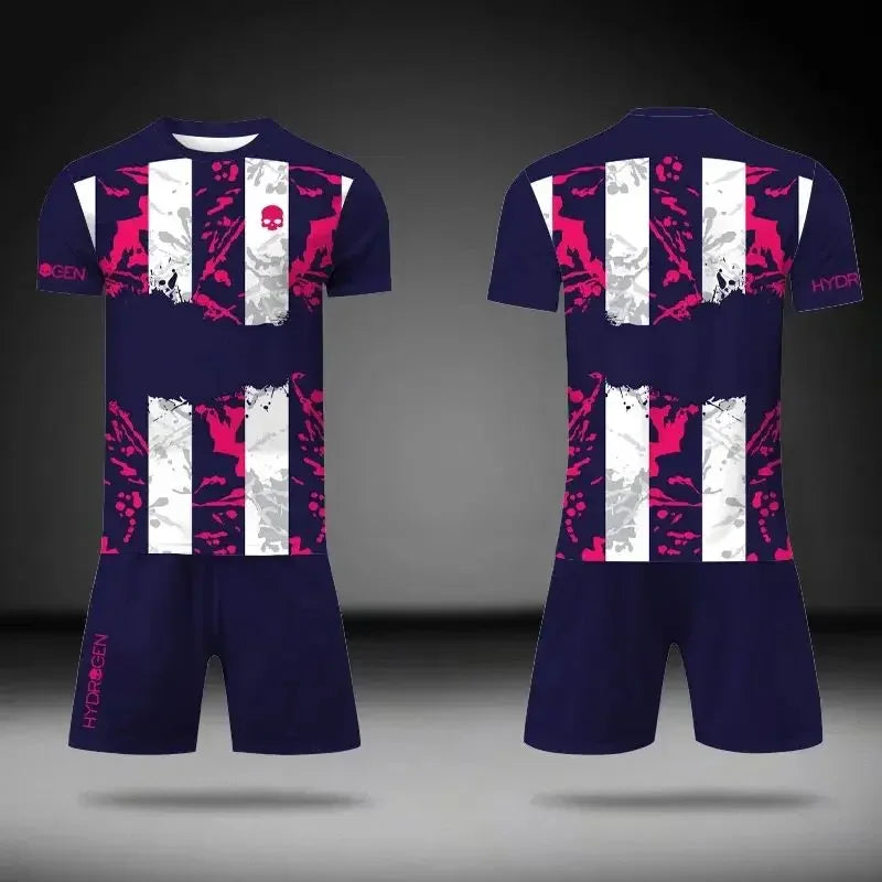 Summer Breathable Sports Two-Piece Outfits: T-Shirt and Shorts Set Suitable for Outdoor Tennis, Badminton, and Basketball