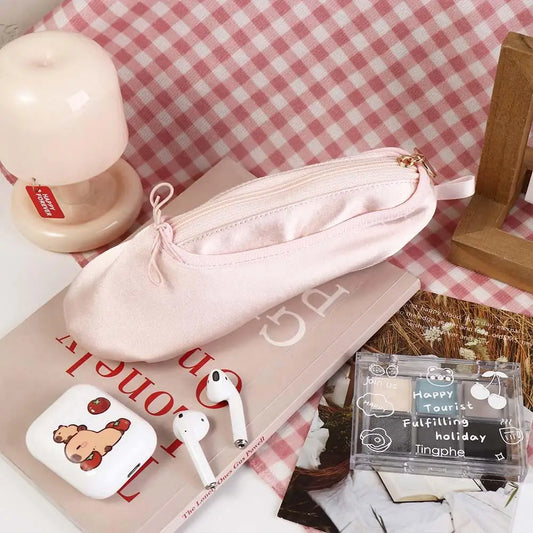 Large Capacity Ballet Shoes Pencil Case Cute Design Pencil Holder Ballerina Pencil Bag Desktop Organizer Makeup Bag