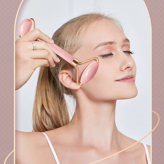 Resin Roller Massager Set Portable Non Jade Facial Beauty and Relaxation Massager Dual Head Massage Stick Health and Wellness