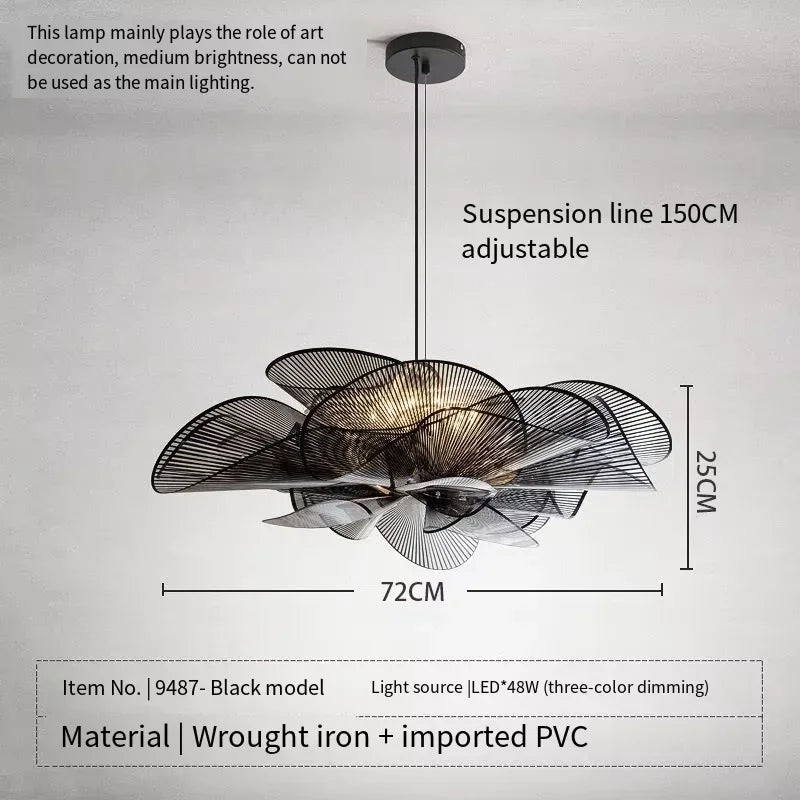 Bedroom light new light luxury modern simple northern Europe advanced sense petal lamps bedroom ceiling light