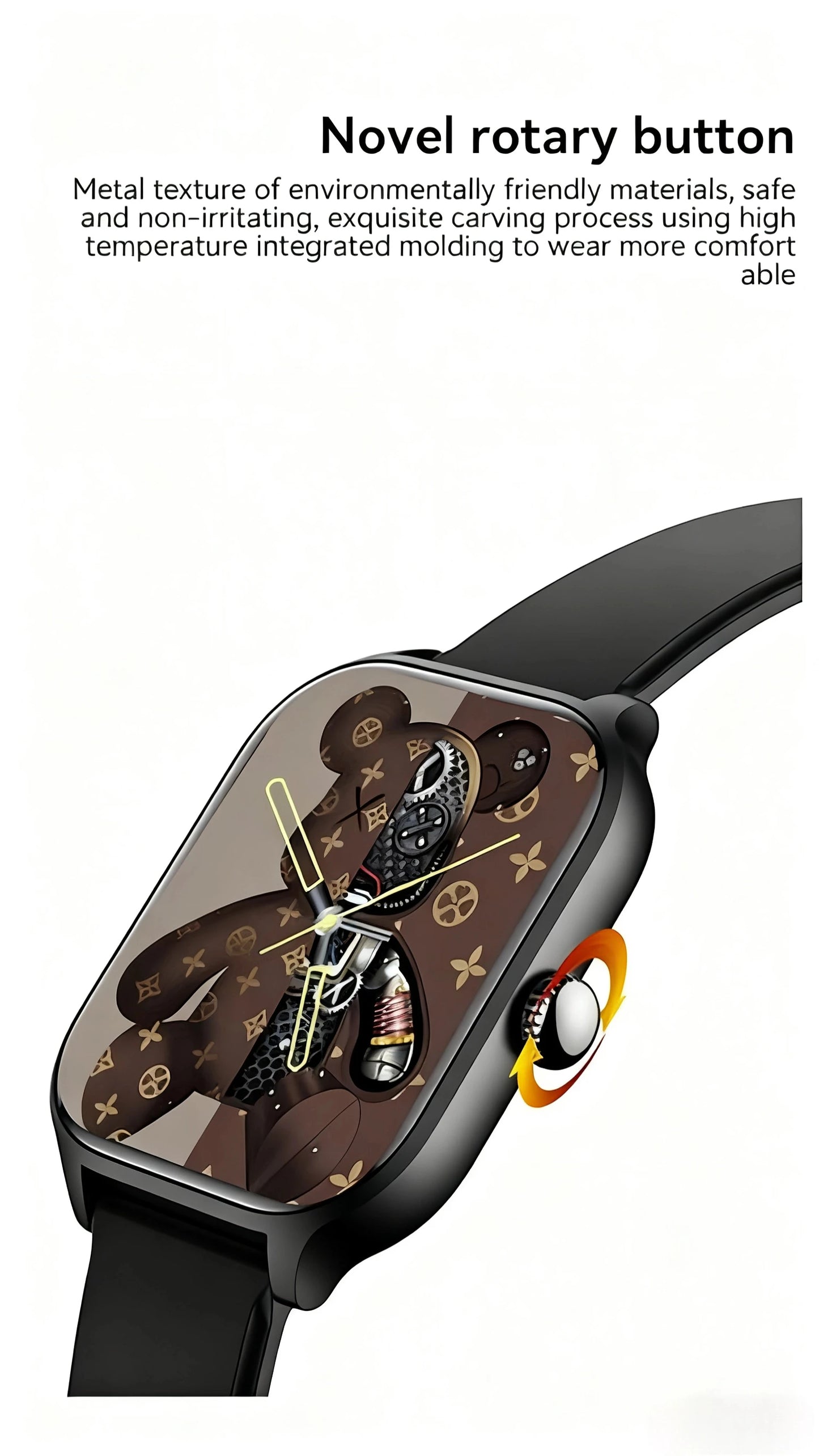 PHONEPACE H9 Intelligent Watch Bluetooth Call Remote Photography Sleep Monitoring Multiple Sports Modes Heart Rate Blood