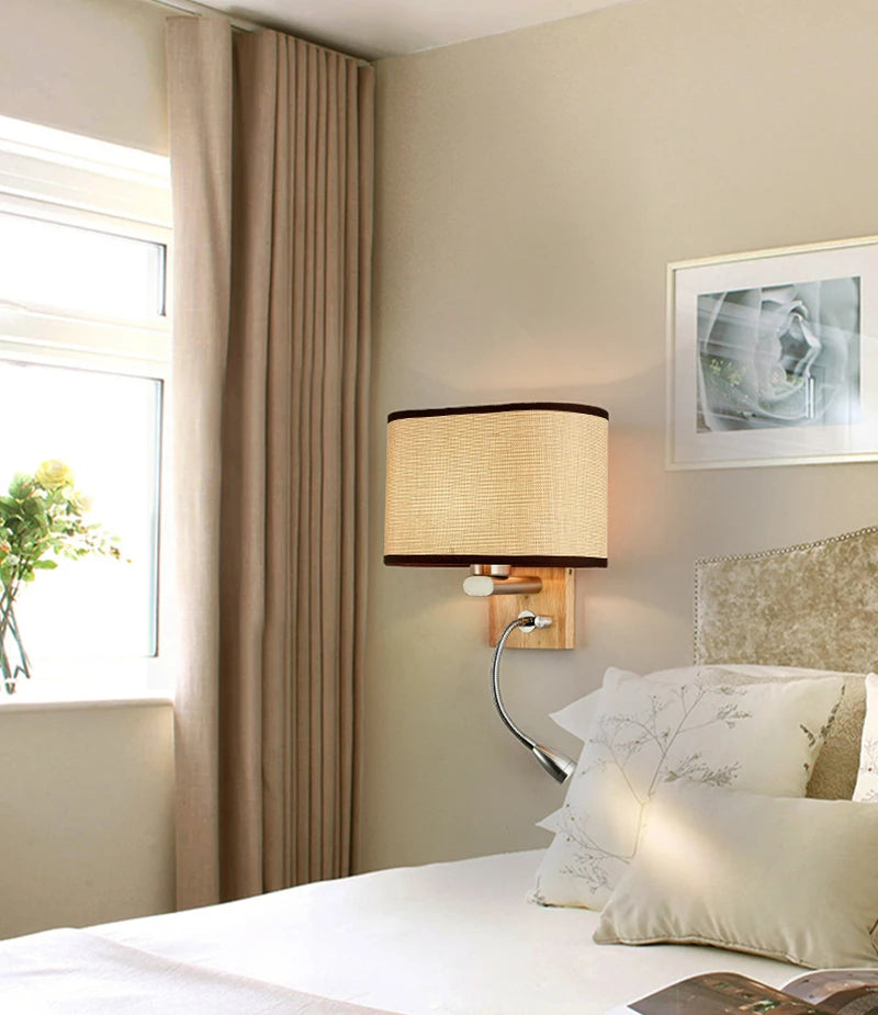 Bedroom Wall lamp With 3W Spotlight Modern Sconce for Living Room Bedside Bathroom Mirror Light Home Decor Indoor Light Fixtures