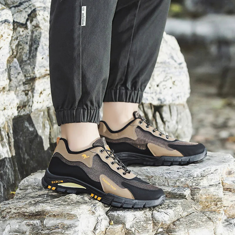 Men's sports and casual outdoor hiking and mountaineering shoes are anti-slip, wear-resistant, comfortable and breathable