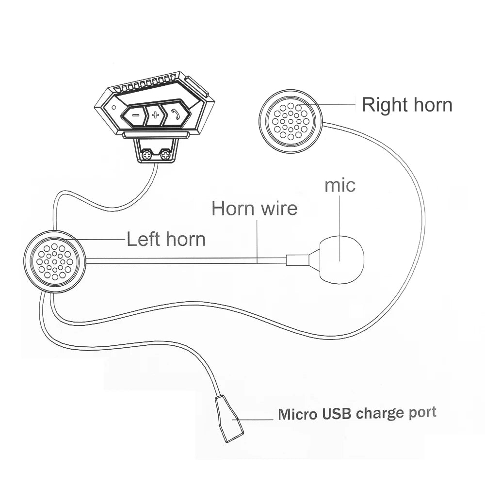 Motorcycle Helmet Headset Bluetooth 5.0 Headphone Wireless Earphones Motor Headset Bike Earphone Handsfree Stereo Earbud