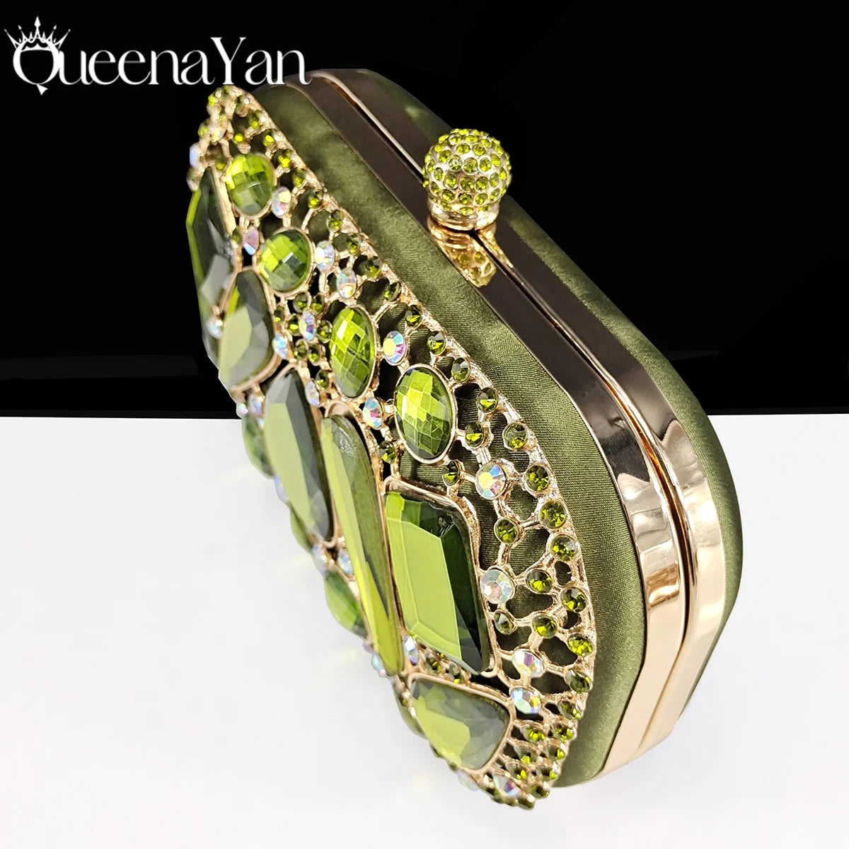 Queena Yan Italian shoes and handbags accessory set with rhinestone metal embellishments Wedding shoes Bridal shoes Designer